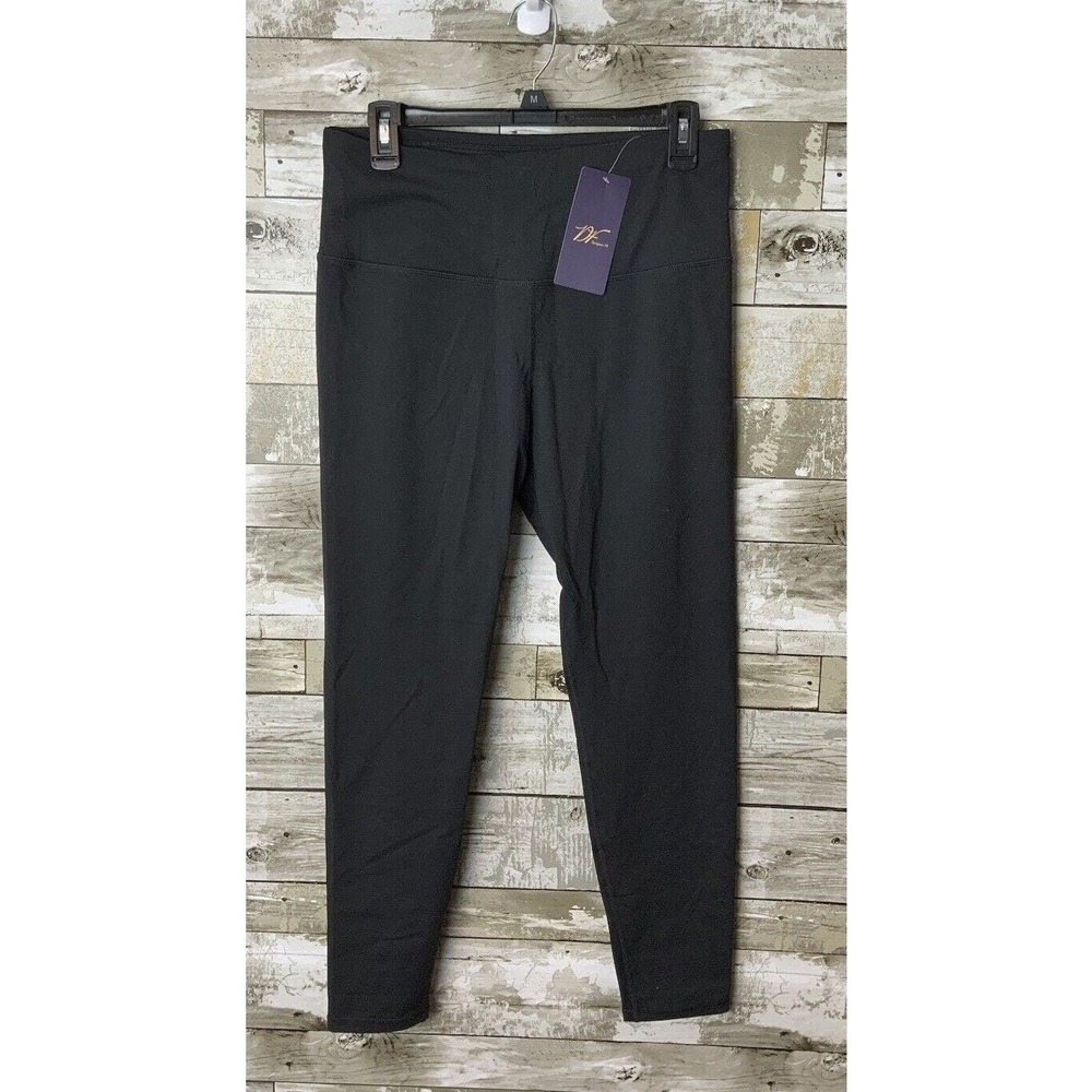 Dragon‎ Fit Womens Black Compression Yoga Pants Power Stretch Leggings Size L